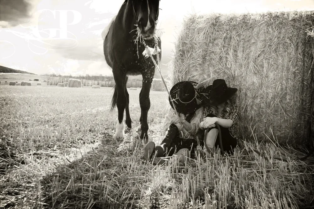 Cowgirls: Mother and Daughter