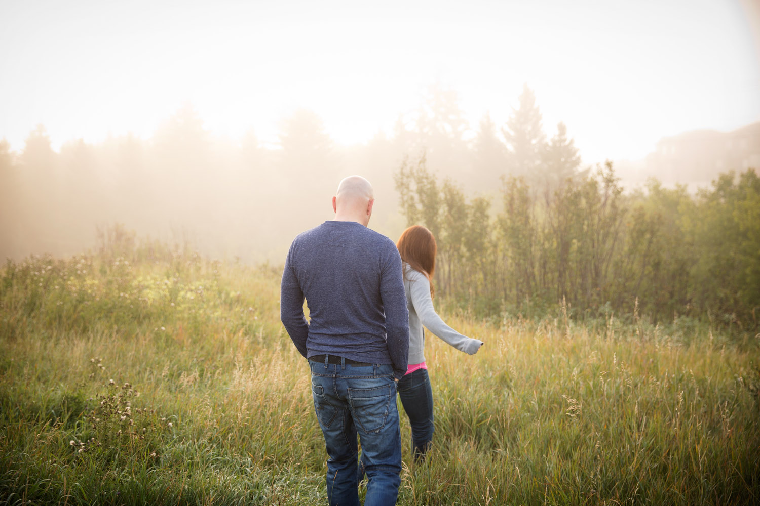 Couples Foggy Morning Adventure Anniversary Shoot