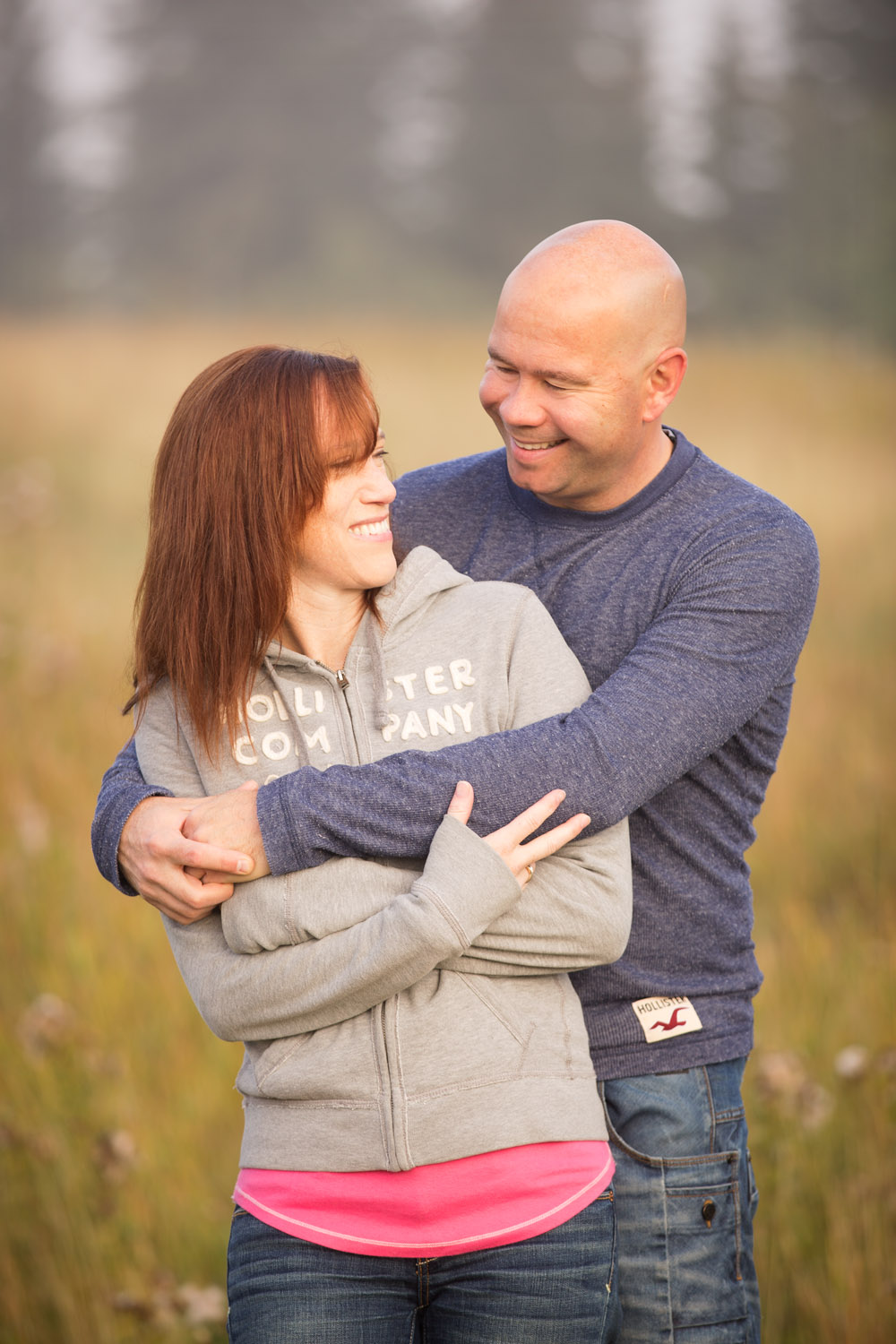 Couples Foggy Morning Adventure Anniversary Shoot