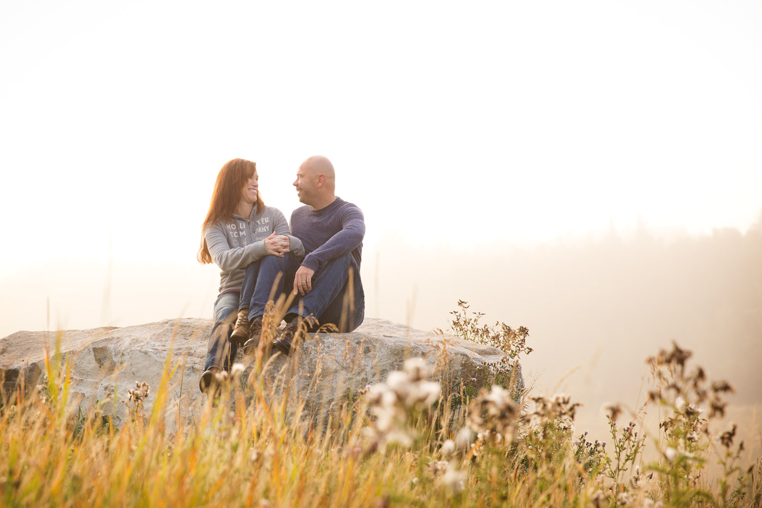 Couples Foggy Morning Adventure Anniversary Shoot