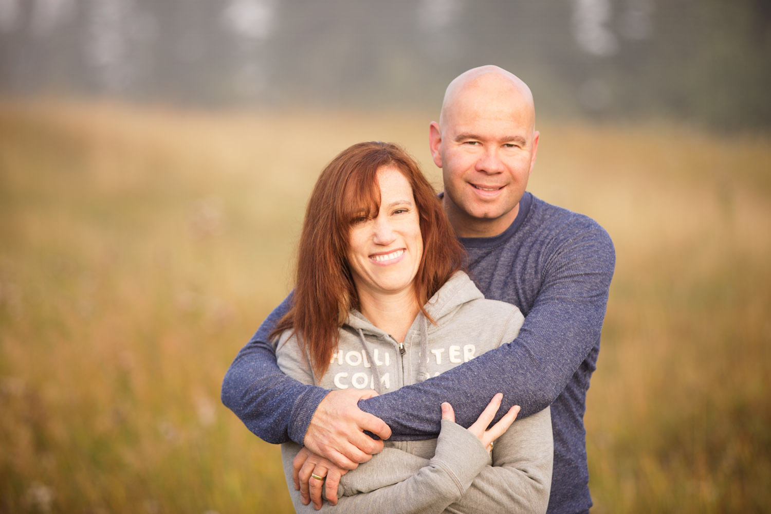 Couples Foggy Morning Adventure Anniversary Shoot