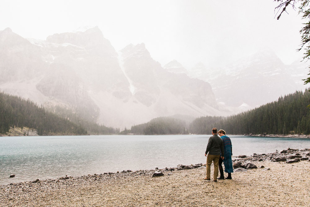 Morain Lake Mountain Anniversary Vacation Shoot