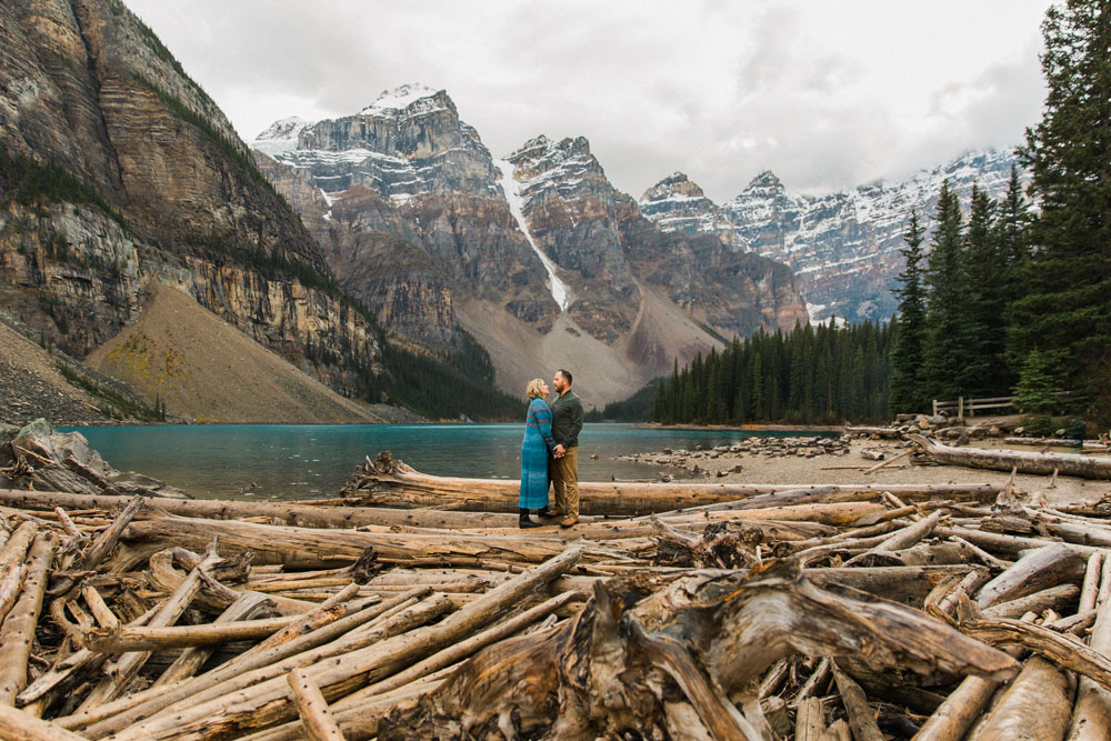 Morain Lake Mountain Anniversary Vacation Shoot