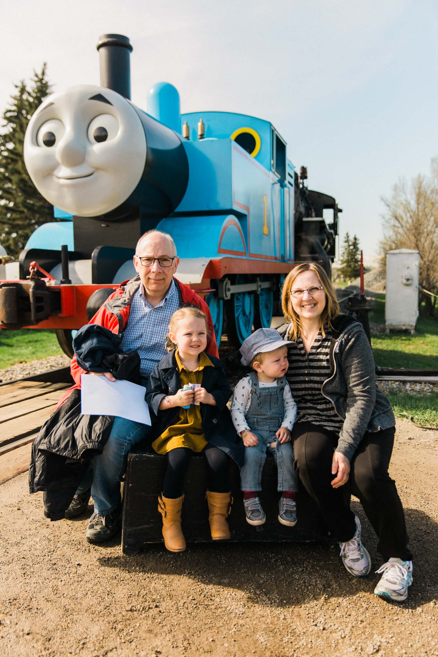 Day out with thomas, heritage park, calgary, Guenard photography, family activity