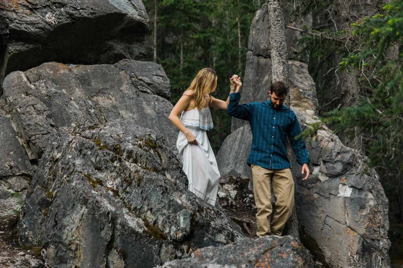 First Anniversary Shoot Canmore Photographer Jennie Guenard Photography