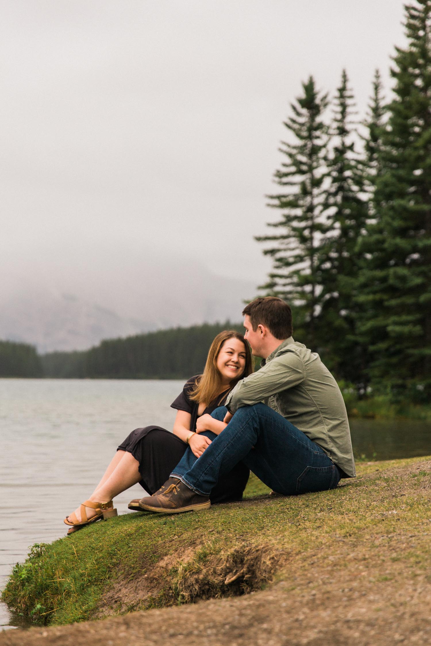 Camping on Vacation Engagement Photographer Jennie Guenard Photography