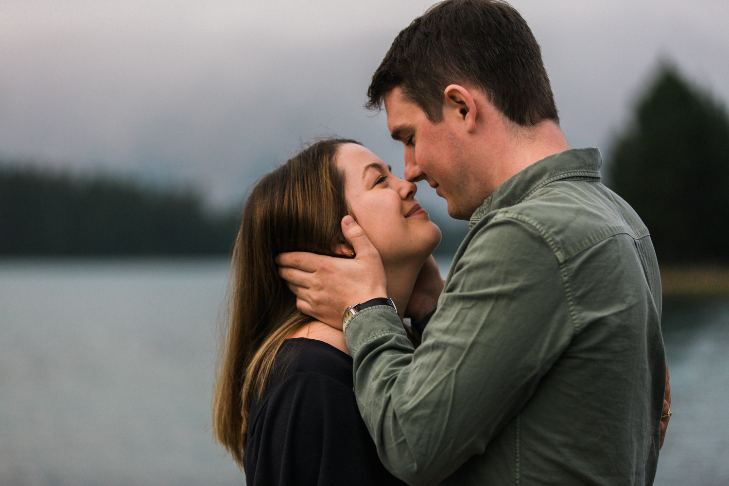 Camping on Vacation Engagement Photographer Jennie Guenard Photography