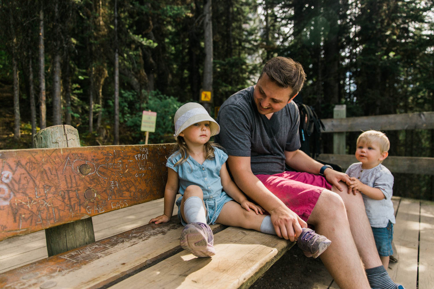 Easy Hike, Hiking with kids at Lake Louise Jennie Guenard Photography Lake Louise Photographer Fairview Lookout