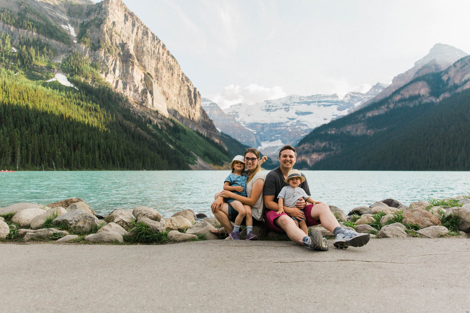 Easy Hike, Hiking with kids at Lake Louise Jennie Guenard Photography Lake Louise Photographer Fairview Lookout