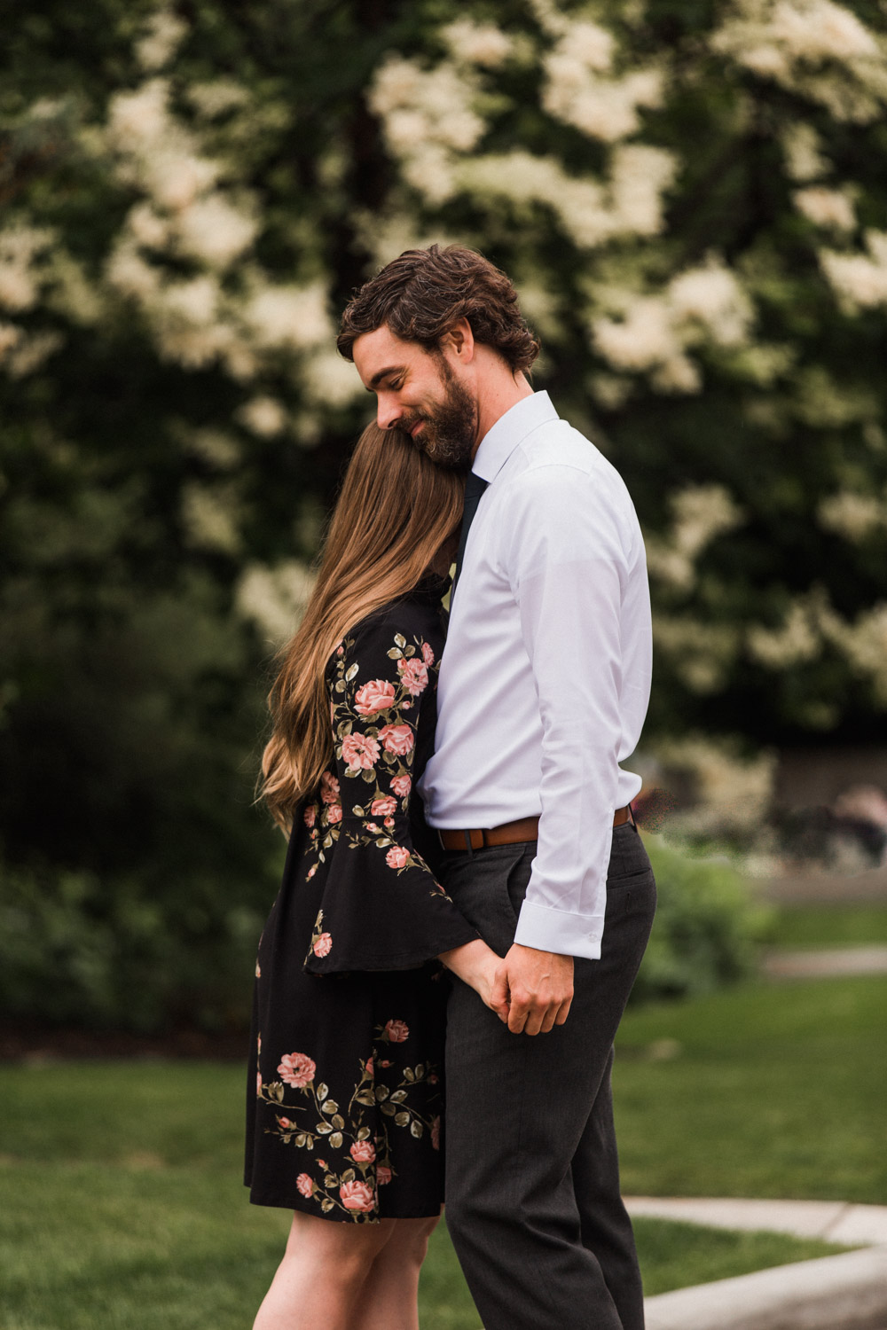 Downtown Calgary Engagement Shoot Elbow Photographer Jennie Guenard Photography