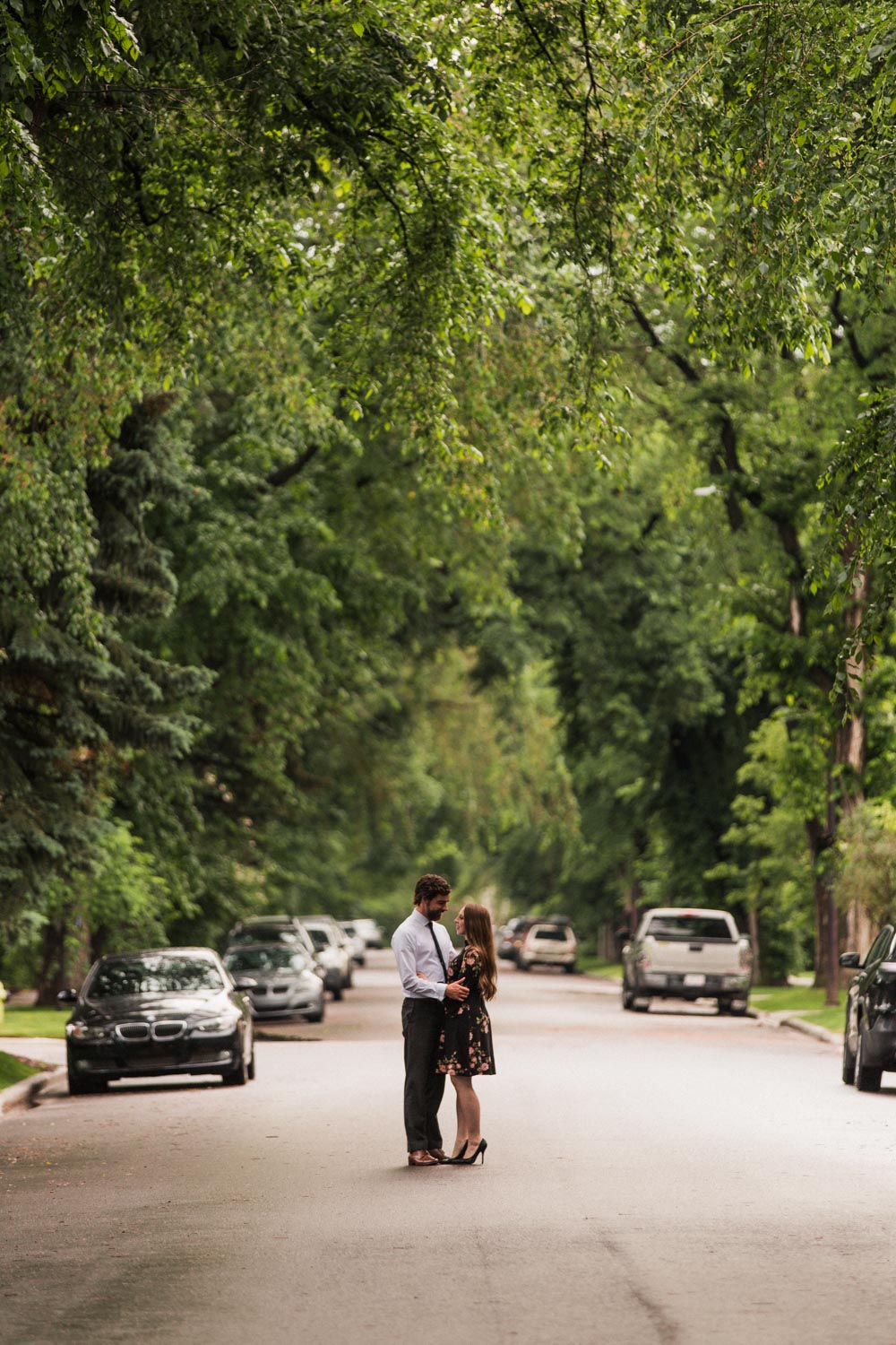 Downtown Calgary Engagement Shoot Elbow Photographer Jennie Guenard Photography