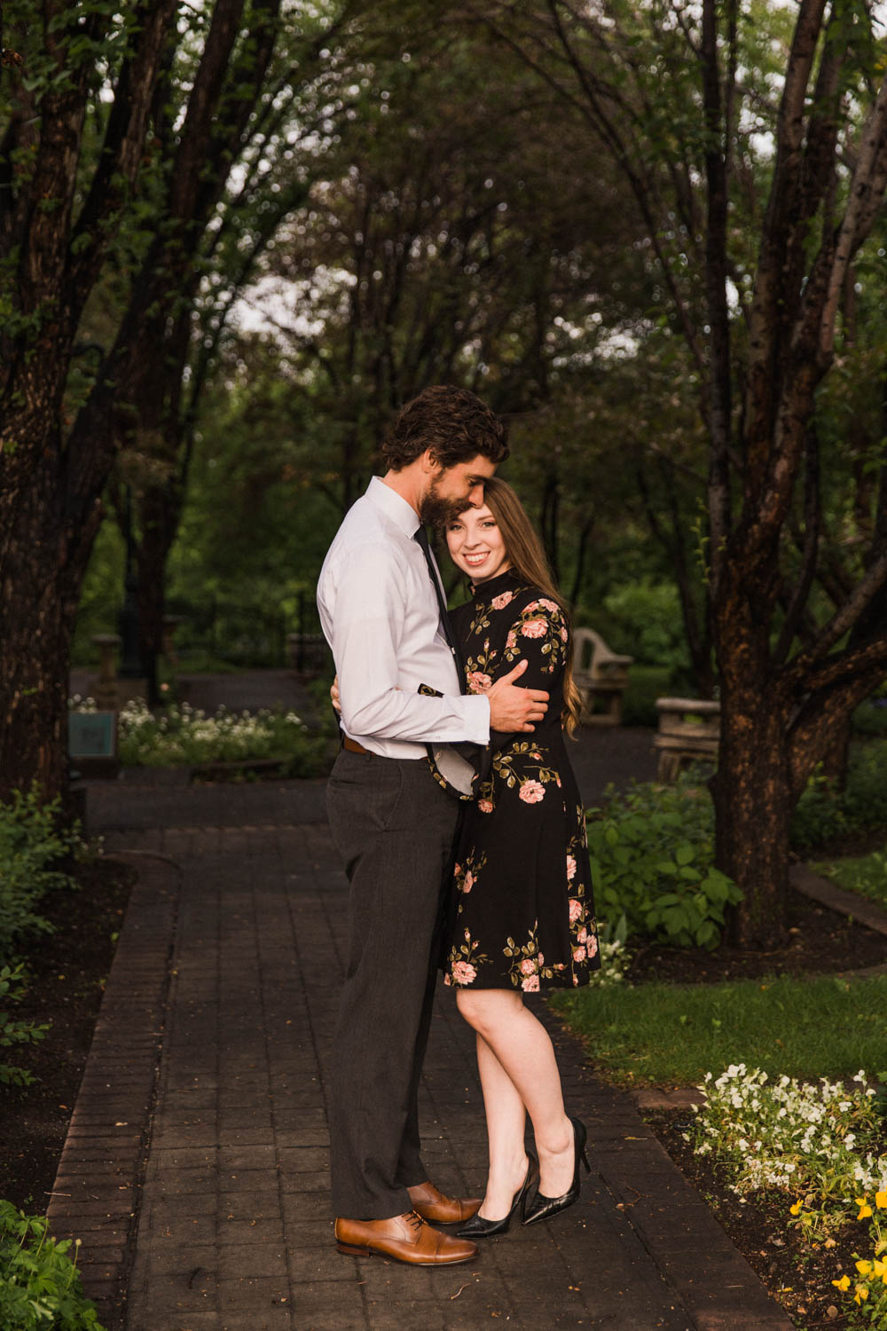 Downtown Calgary Engagement Shoot Elbow Photographer Jennie Guenard Photography