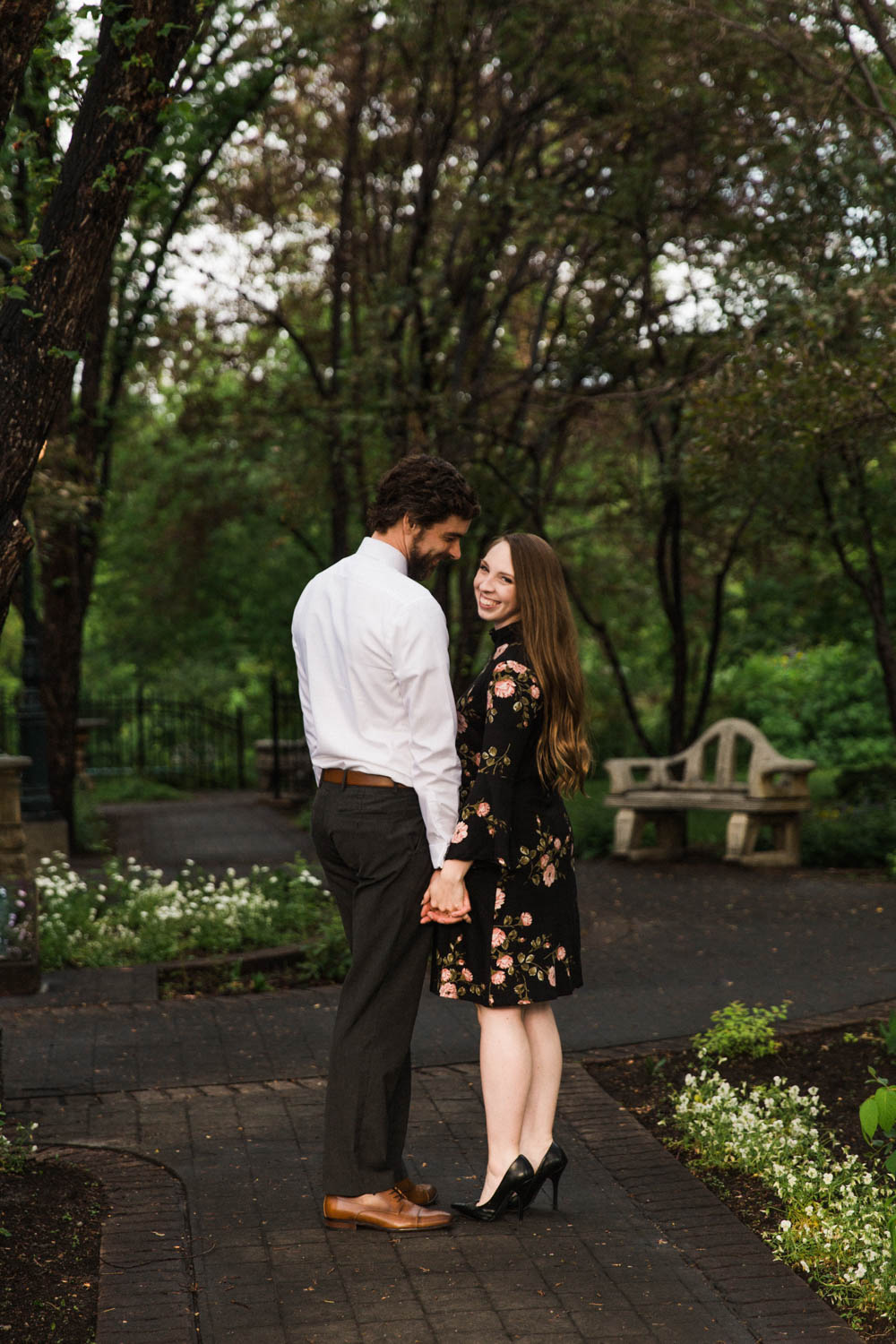 Downtown Calgary Engagement Shoot Elbow Photographer Jennie Guenard Photography