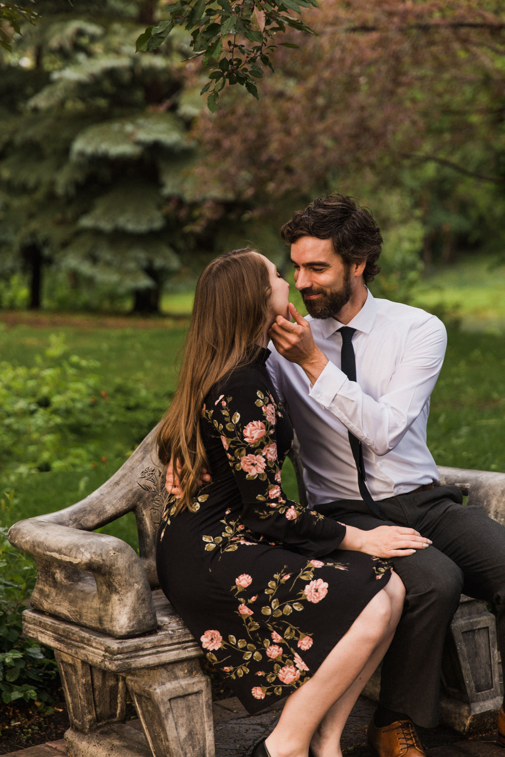 Downtown Calgary Engagement Shoot Elbow Photographer Jennie Guenard Photography