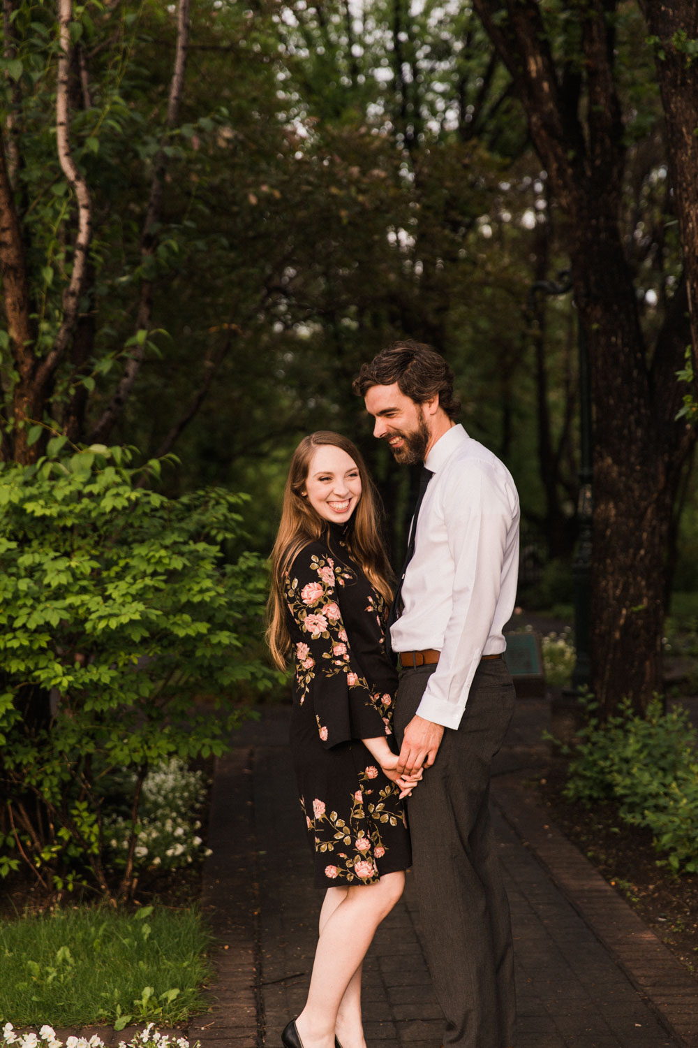 Downtown Calgary Engagement Shoot Elbow Photographer Jennie Guenard Photography