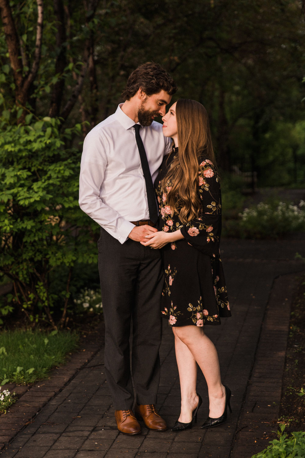 Downtown Calgary Engagement Shoot Elbow Photographer Jennie Guenard Photography