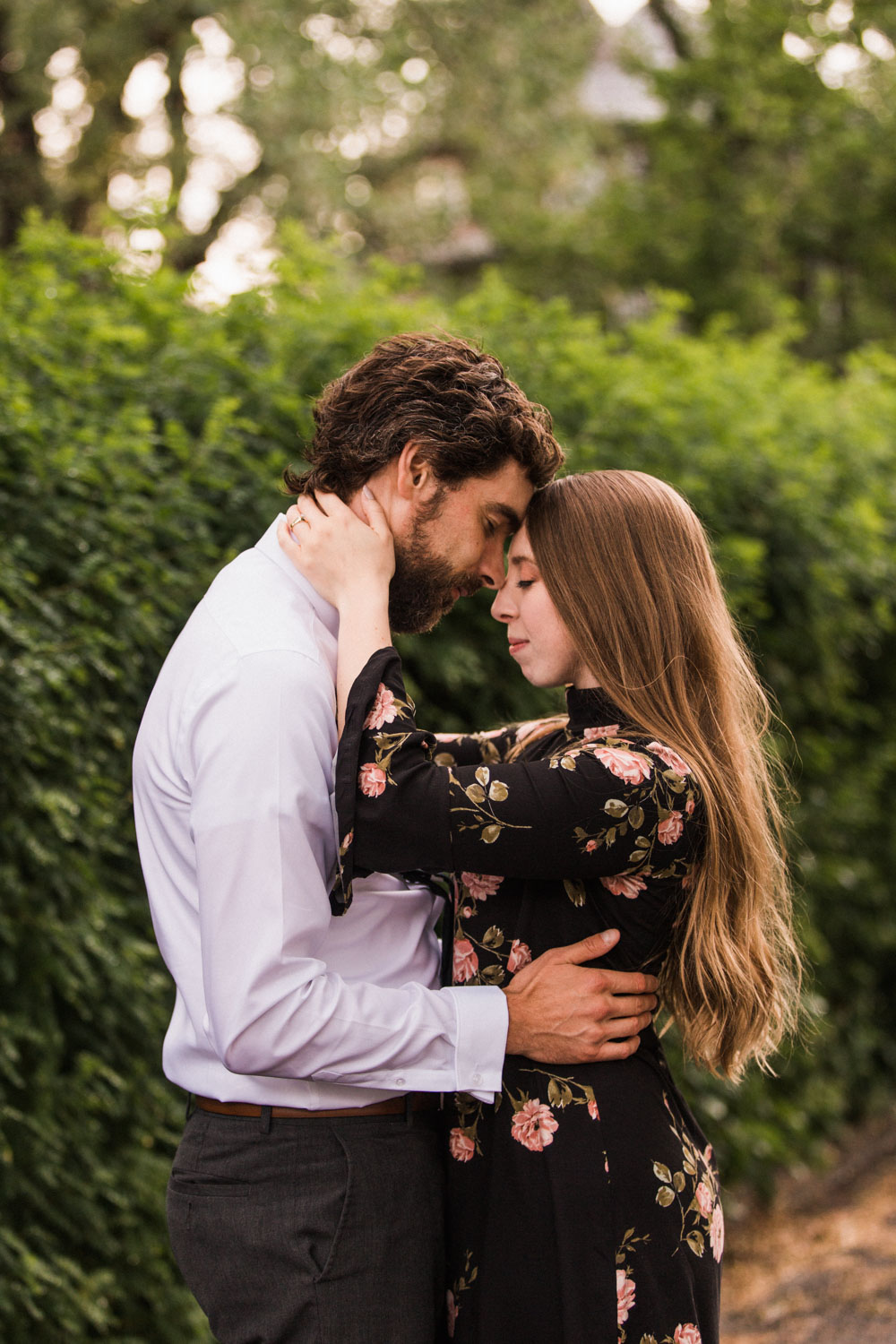 Downtown Calgary Engagement Shoot Elbow Photographer Jennie Guenard Photography