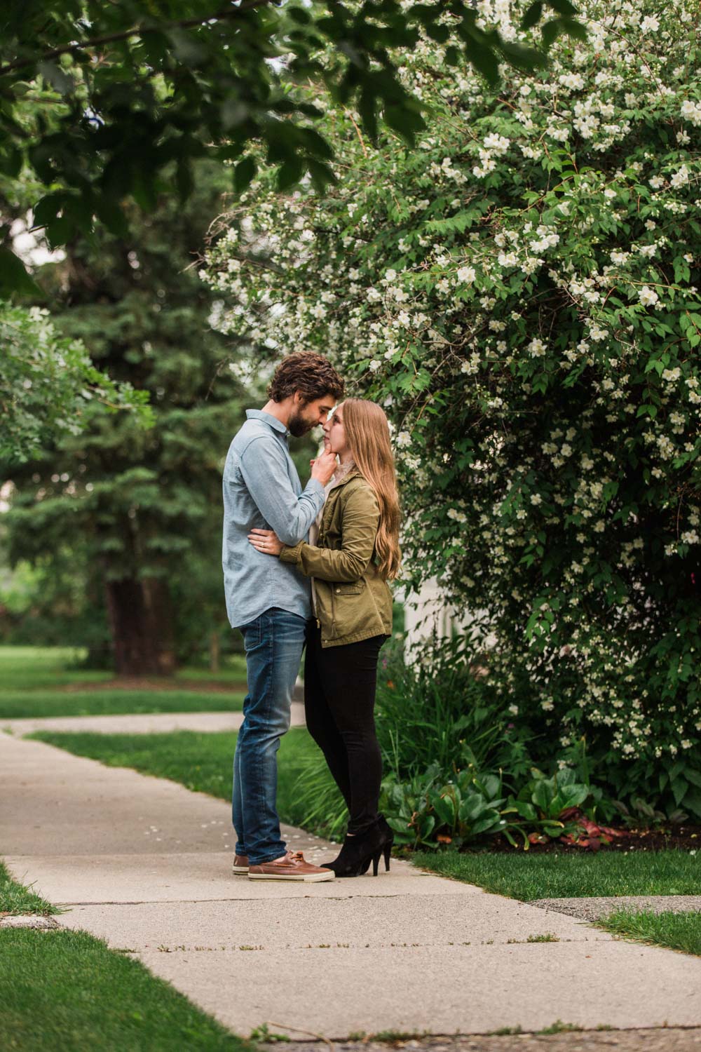 Downtown Calgary Engagement Shoot Elbow Photographer Jennie Guenard Photography