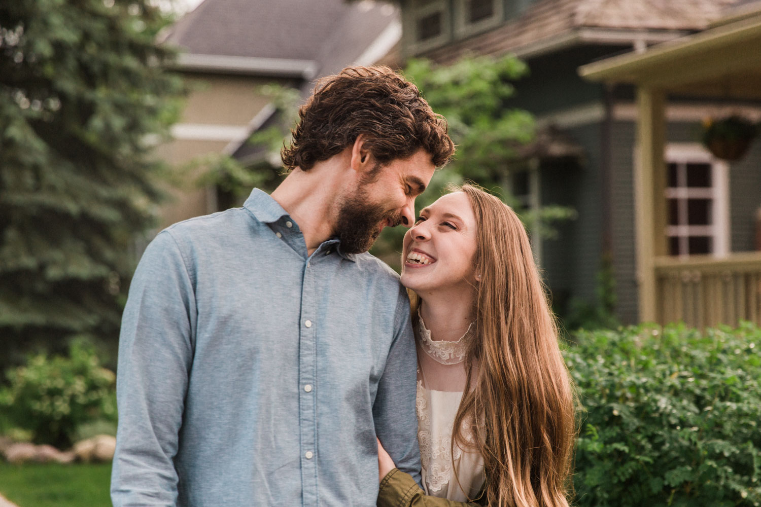 Downtown Calgary Engagement Shoot Elbow Photographer Jennie Guenard Photography