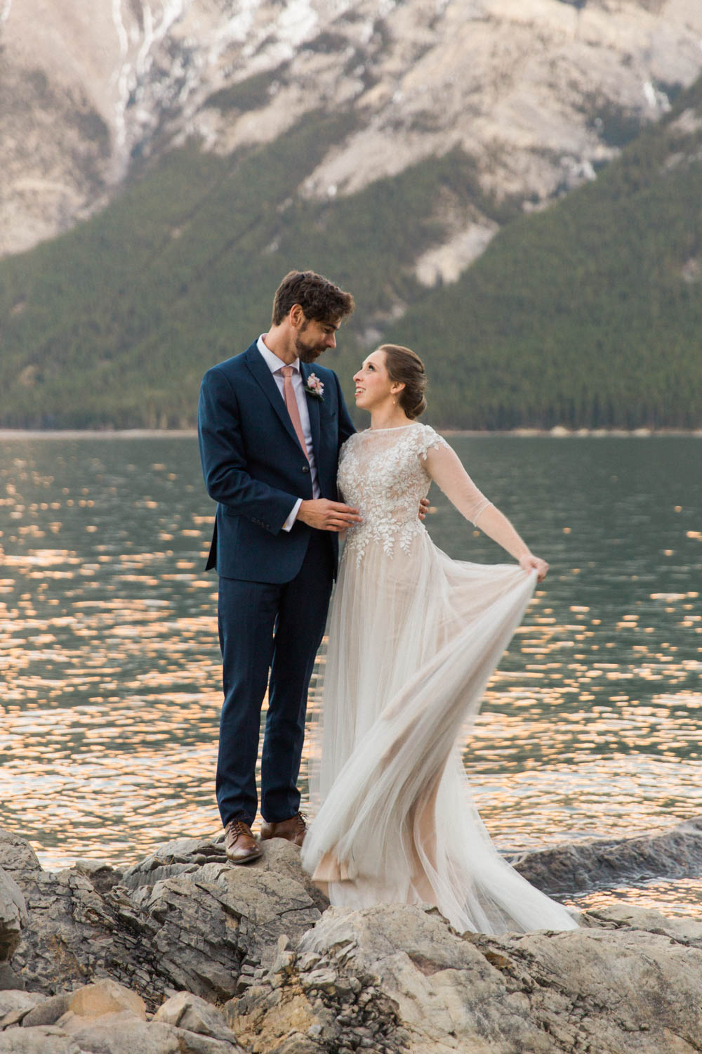 Banff Canmore Calgary Autumn Mountain Wedding Photographer Jennie Guenard Photography