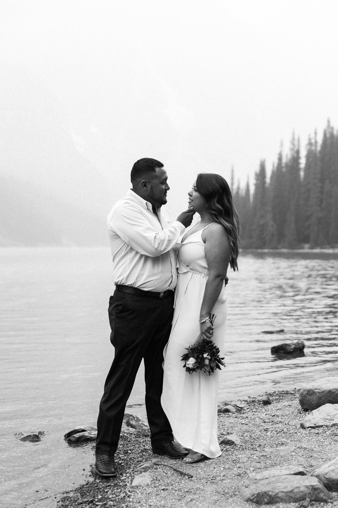 Lake Louise Mountain Engagement Photographer Moraine Lake Wedding Jennie Guenard Photography-12.jpg