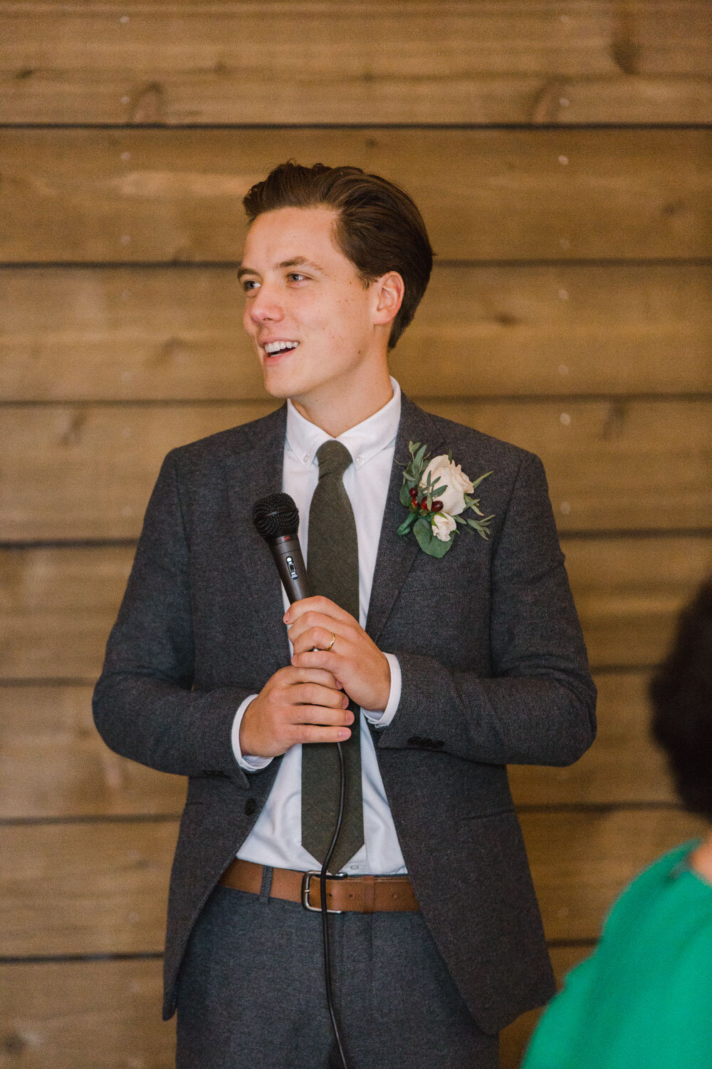 Priddis Alberta Winter Wedding burgundy cream silver inspiration Jennie Guenard Photography