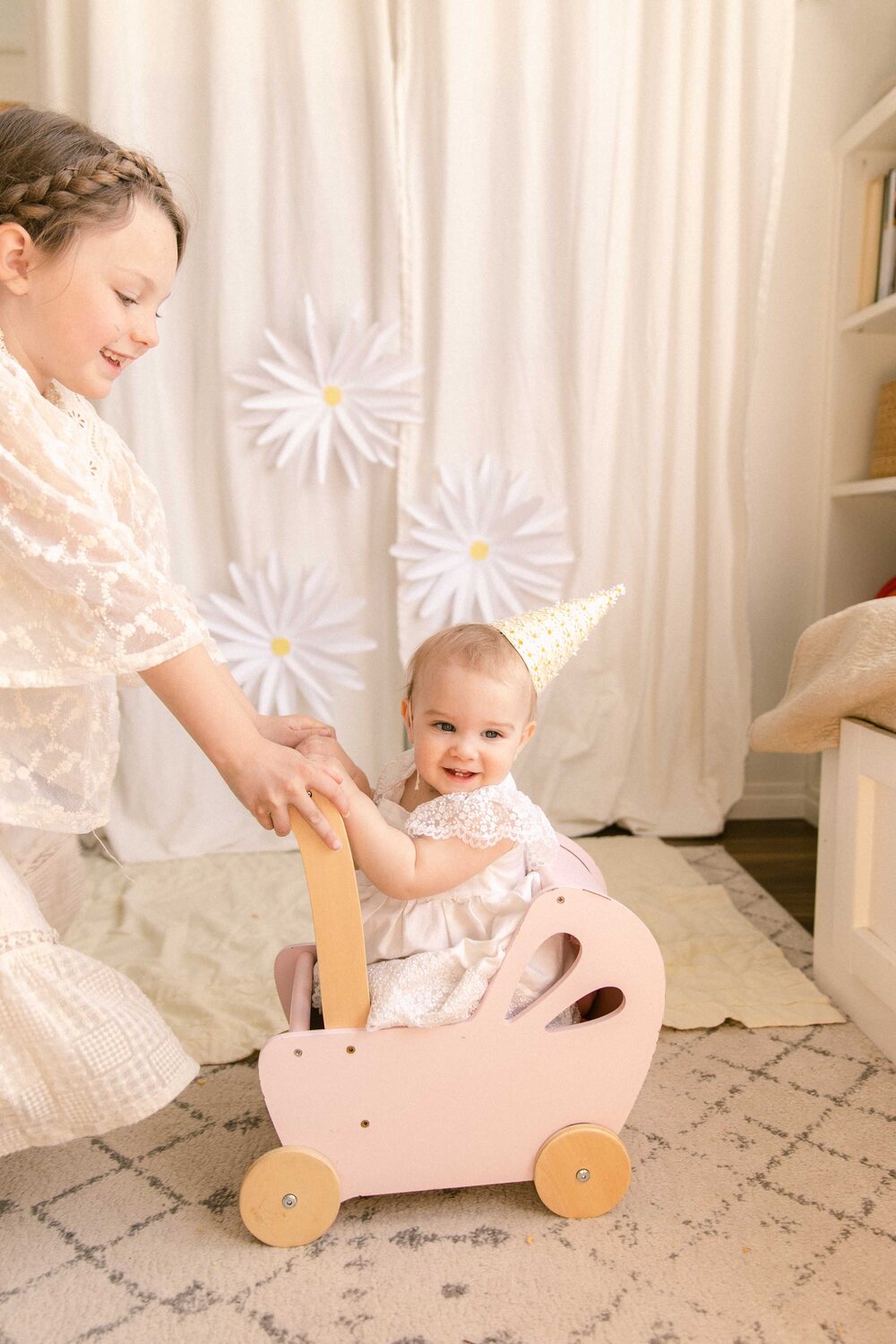 Baby's first birthday daisy themed party inspiration Calgary Photographer Jennie Guenard Photography