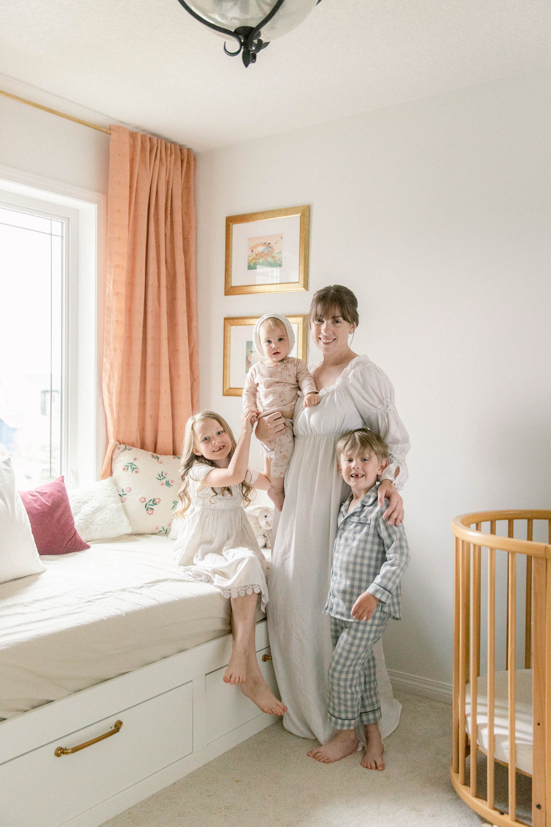 Bridgerton Inspired Upcycled Nightgown Motherhood Photographer Calgary Jennie Guenard Photography