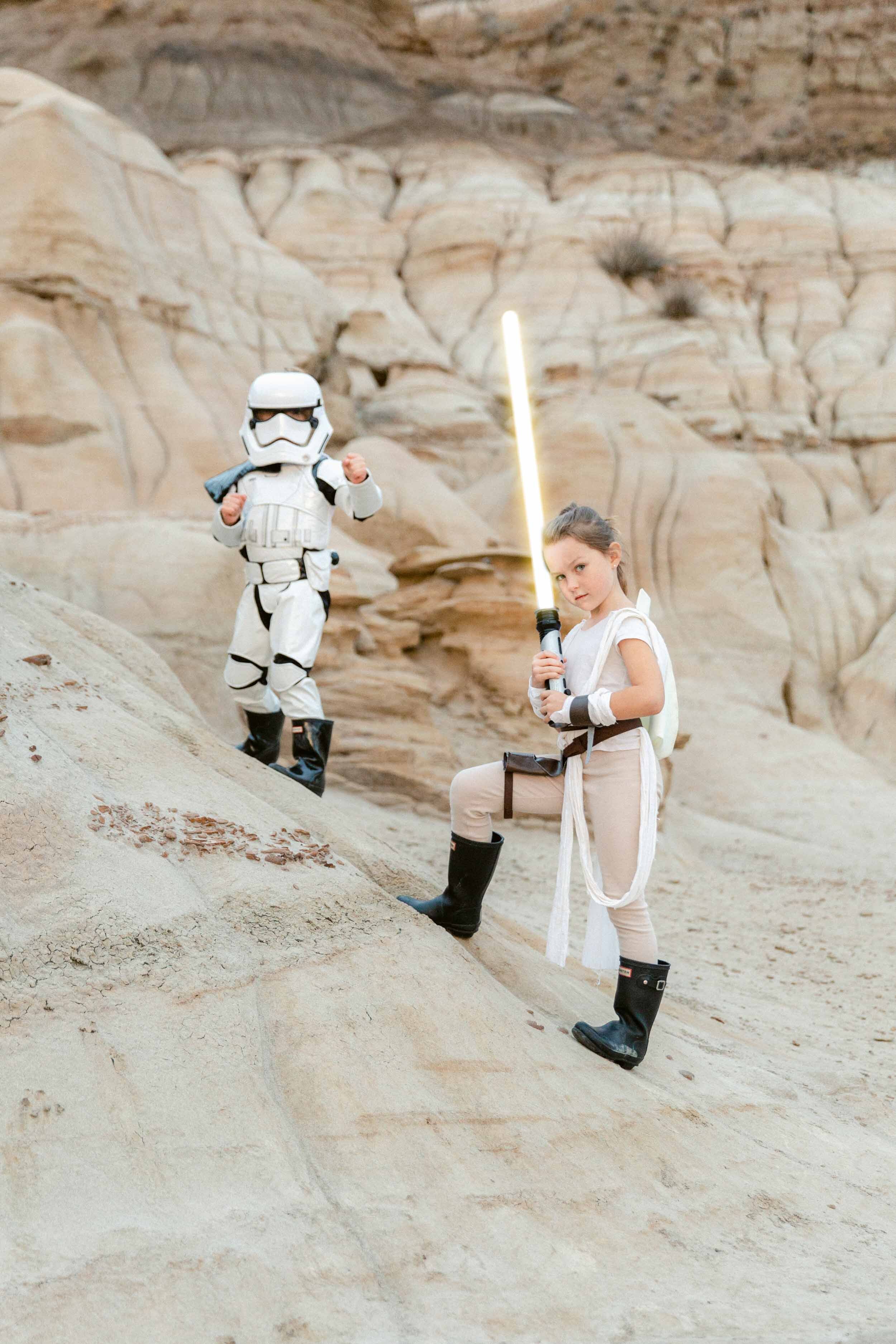 4 Family Halloween Costume Ideas for families of 4 or 5 Calgary Photographer Halloween mini Sessions