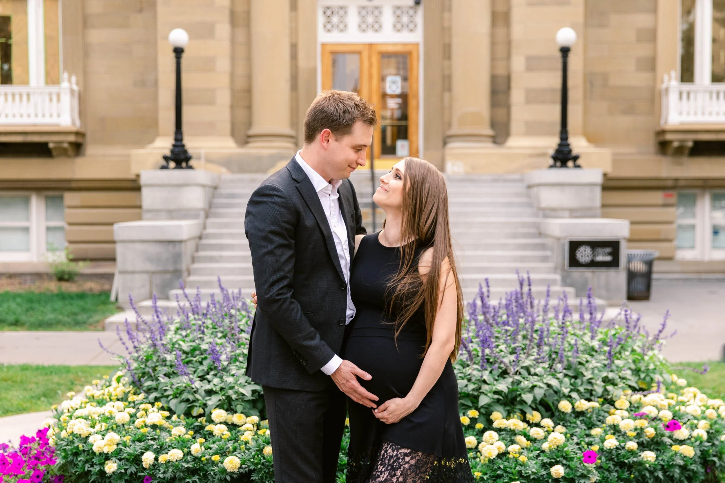 Plaited Portraits Photography Downtown Calgary Maternity Lifestyle Photographer Memorial Park