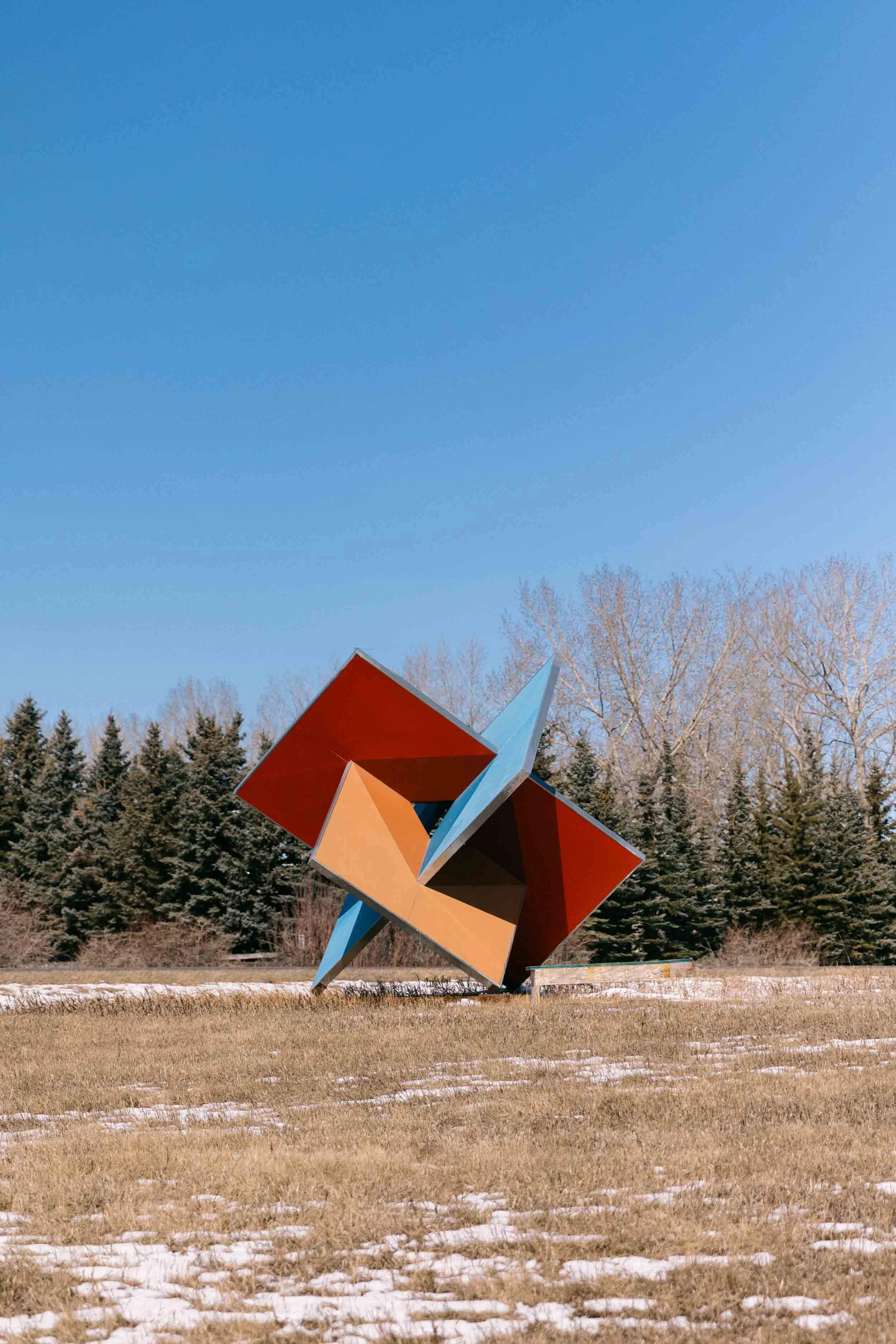Kiyooka Ohe Arts Centre, free outdoor art installations just outside of Calgary