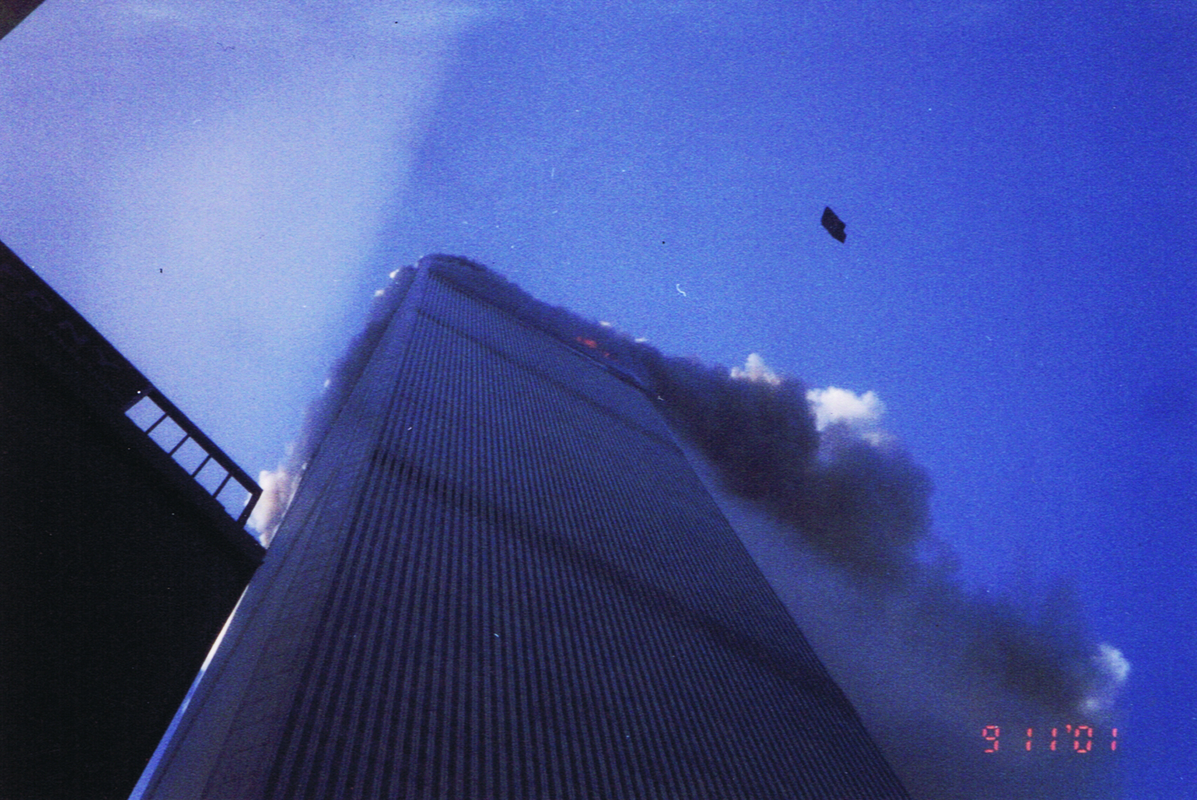 9-11 play North Tower burning