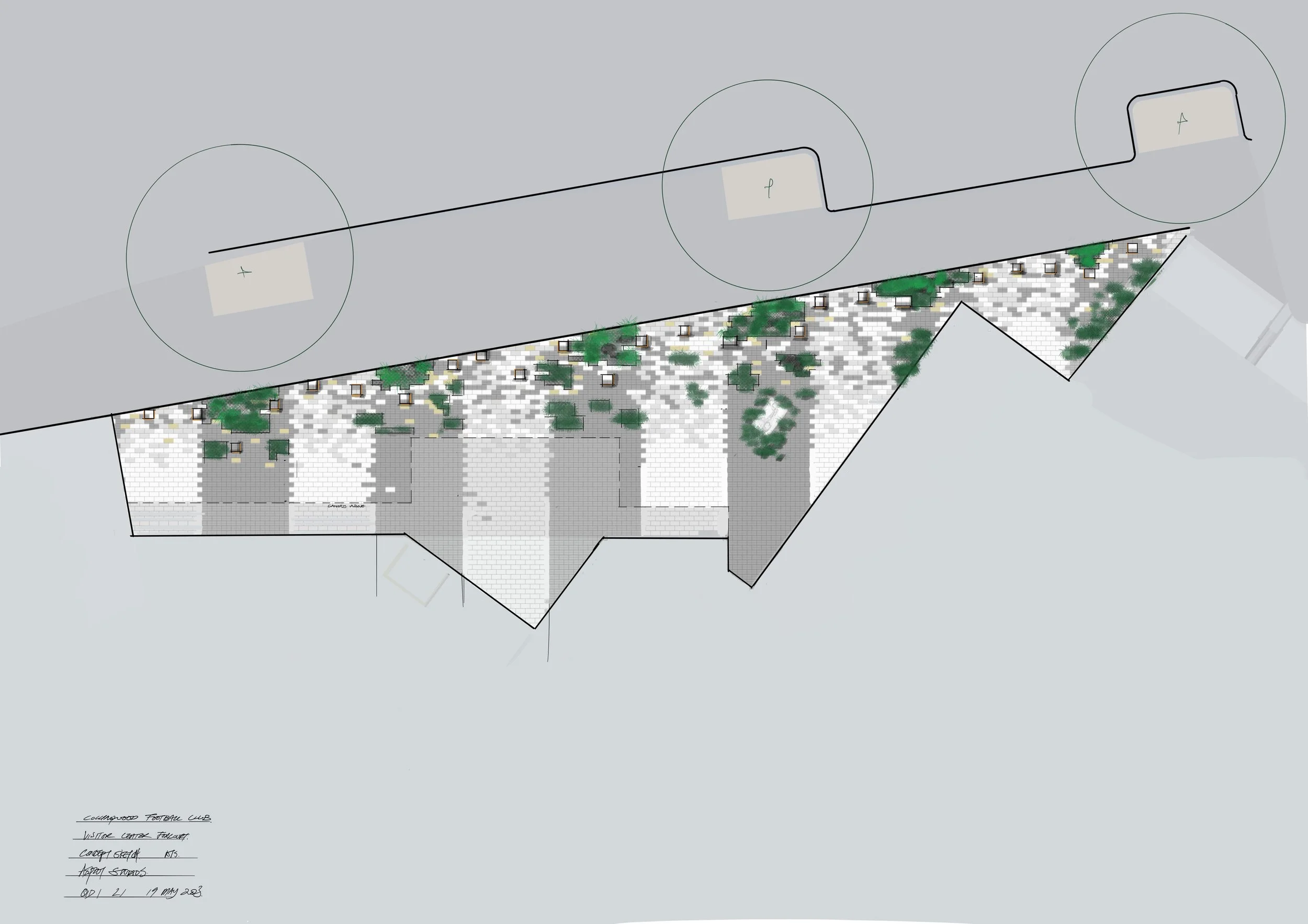  Collinwood football club forecourt 