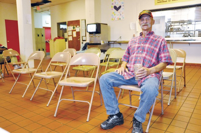 Doug Matmey, who has been consistently living at Firehouse Shelter for three months as of late April, calls the shelter a godsend. Matmey said he has found purpose in helping shelter staff and volunteers with everyday tasks, such as doing laundry and setting up chairs.