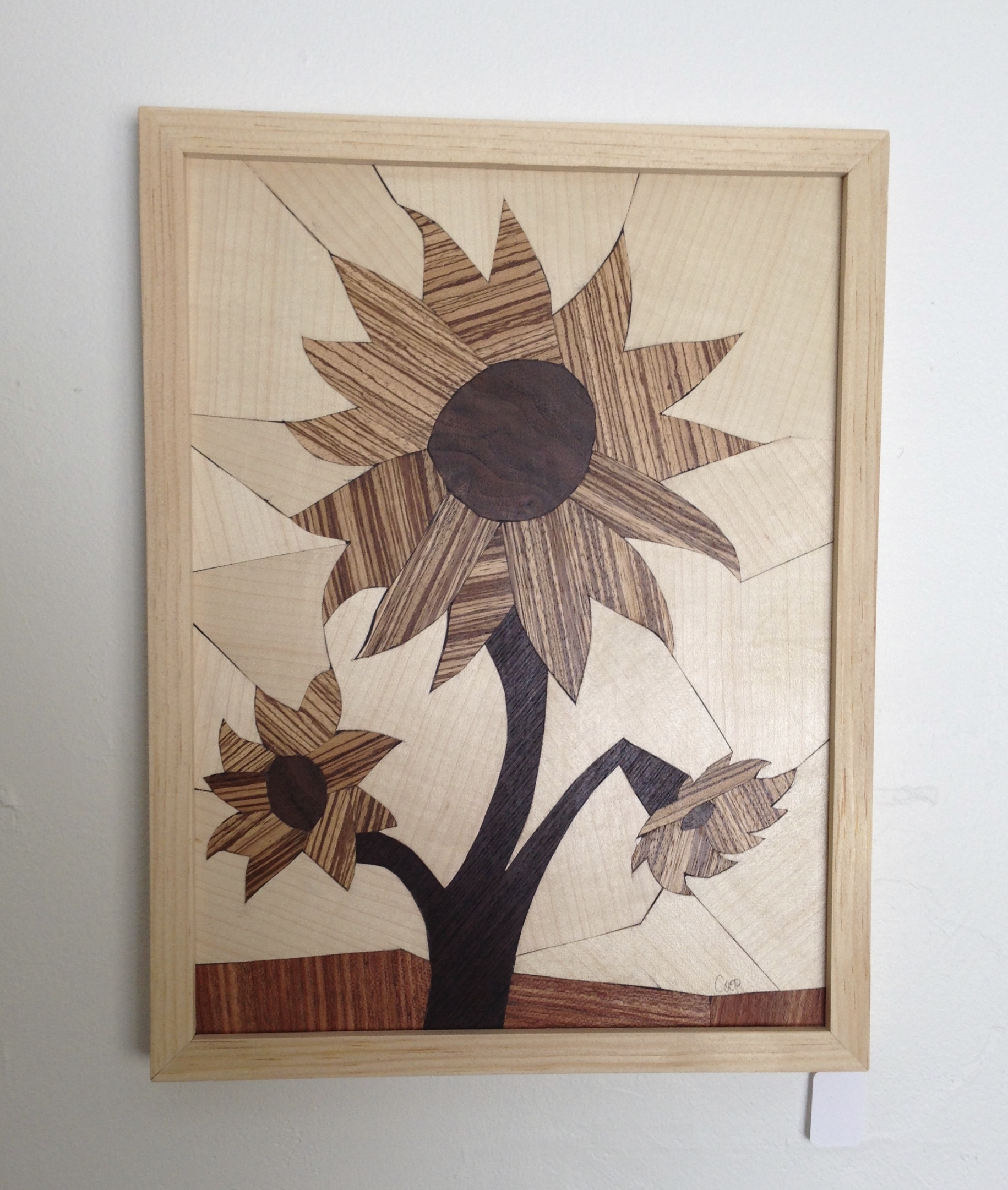 Flower Series - Wood Mosaics - by Karen Cooprider