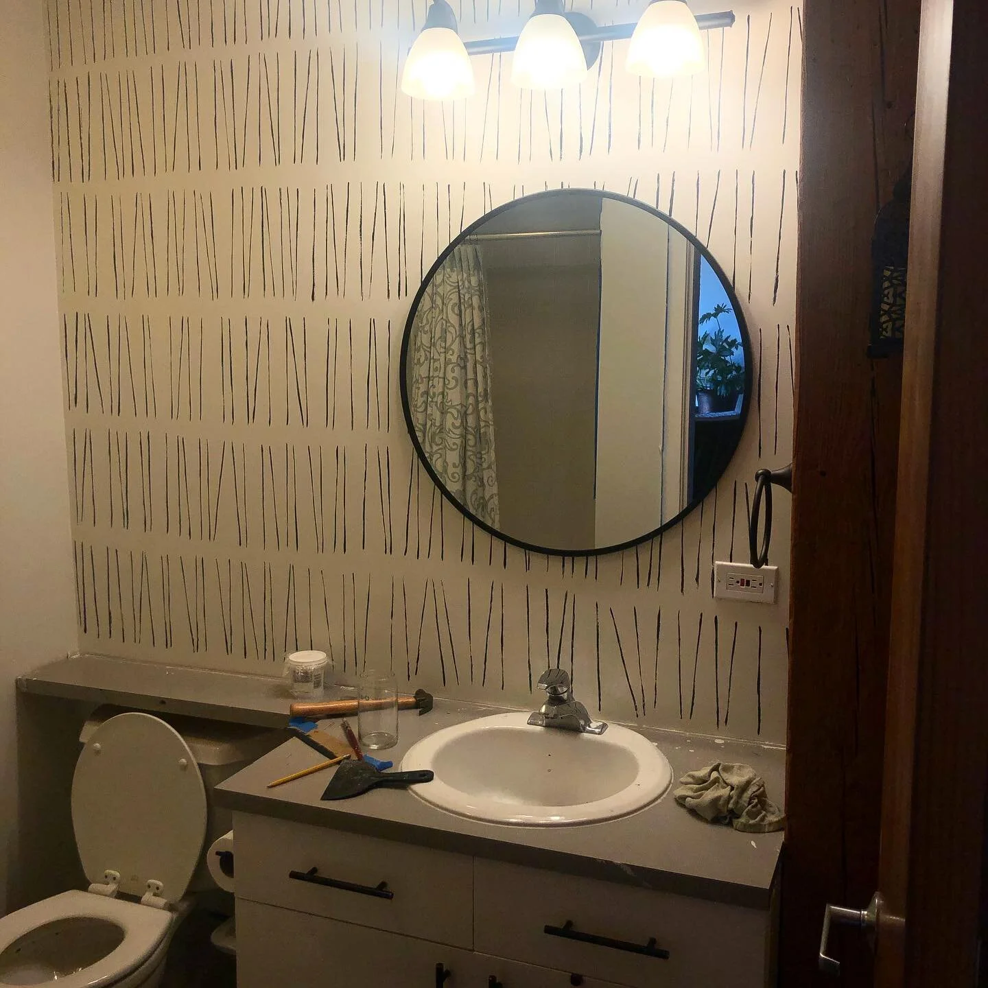 Progress. 🙌 Up next, counters and sinks.