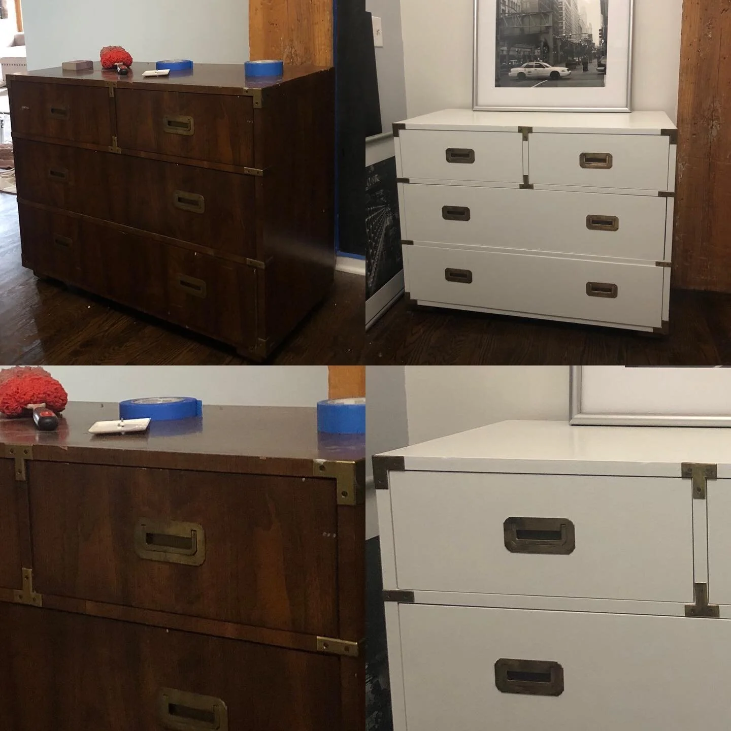 Refurbished dresser. 💜