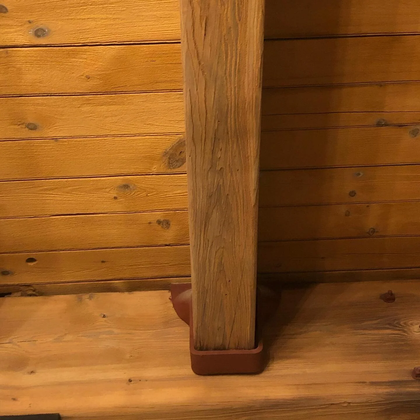 On a Saturday night, we paint our joist hangers.