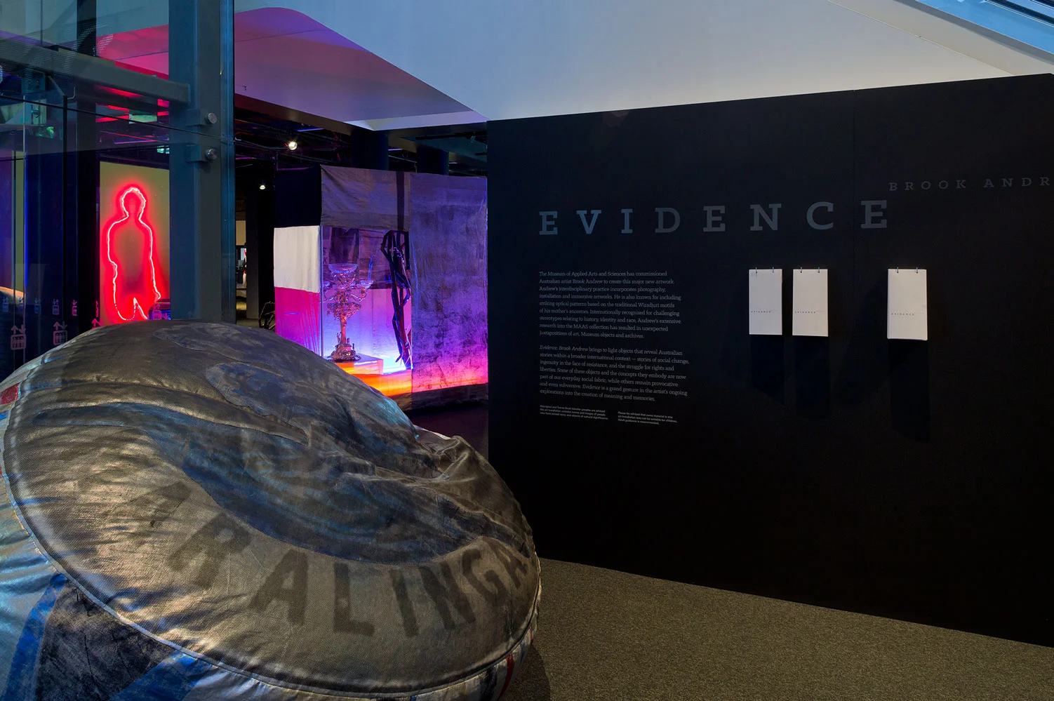 Installation view Evidence Museum of Applied Arts and Sciences (MAAS), Sydney 31 October 2015 –18 September 2016 Photography: Christian Capurro