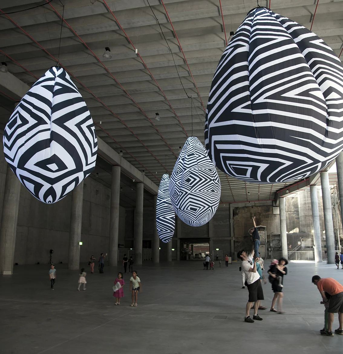 Installation view The Weight of History, The Mark of Time Cutaway, Barangaroo Reserve, Sydney September 2015