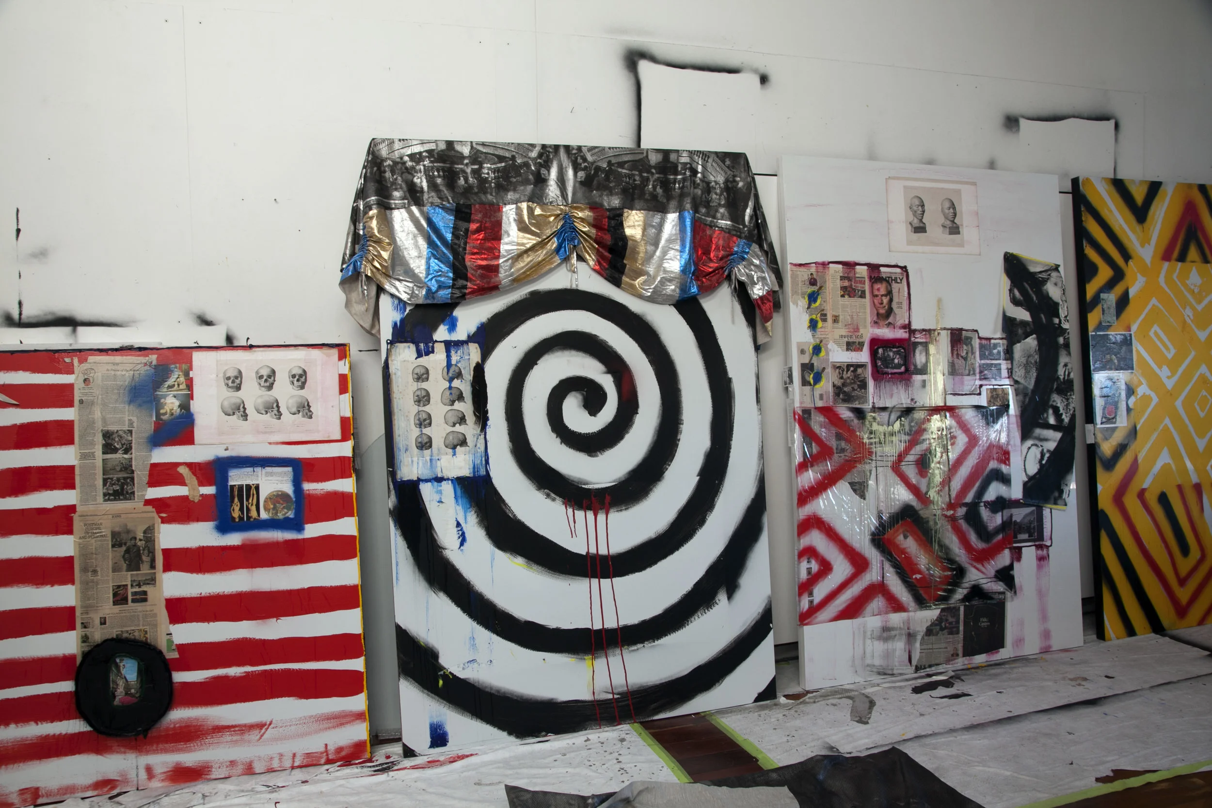 Studio view Spin Tolarno Galleries, Melbourne 6 April – 20 May, 2017
