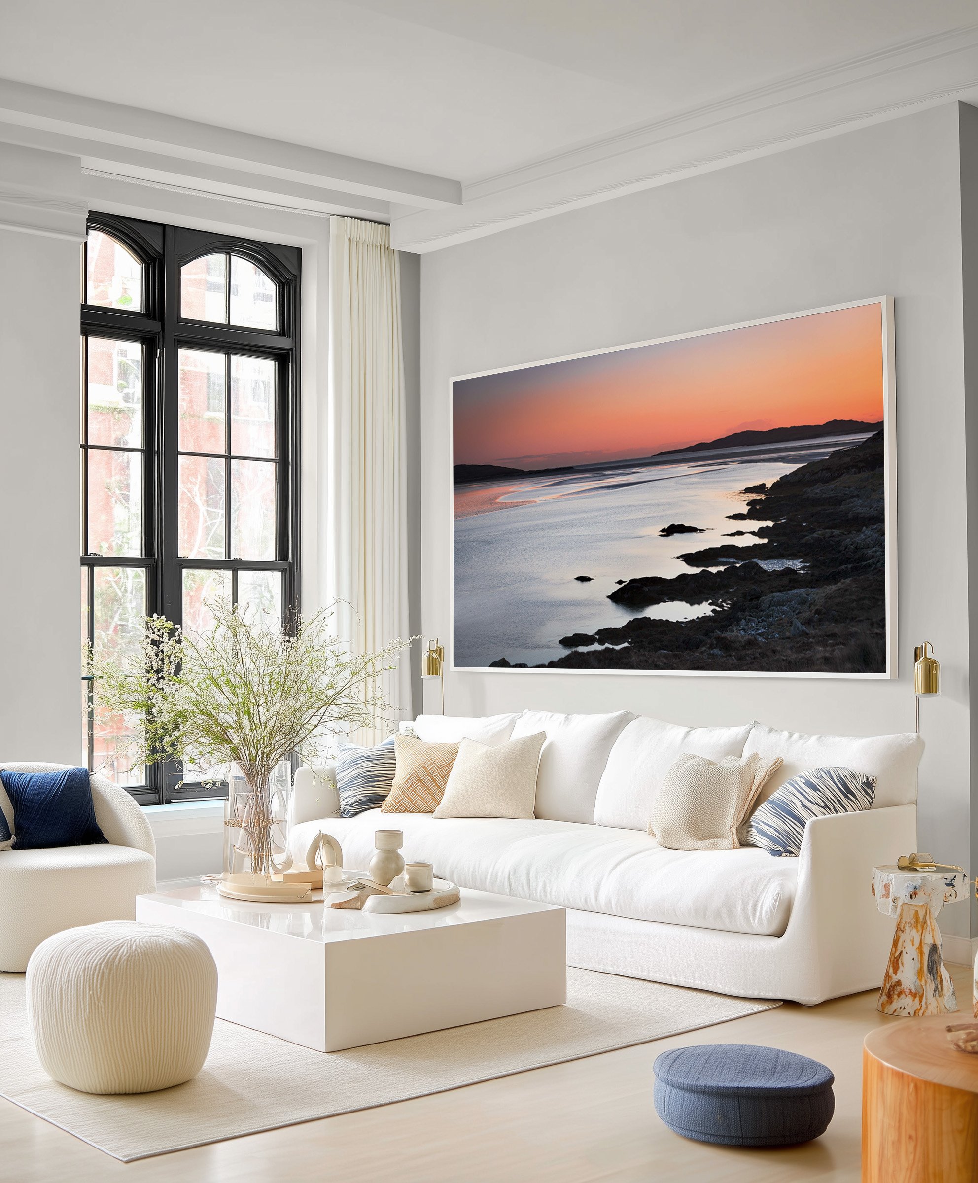 117White sofa cream pillowsSunset over luskentyre-1.jpg