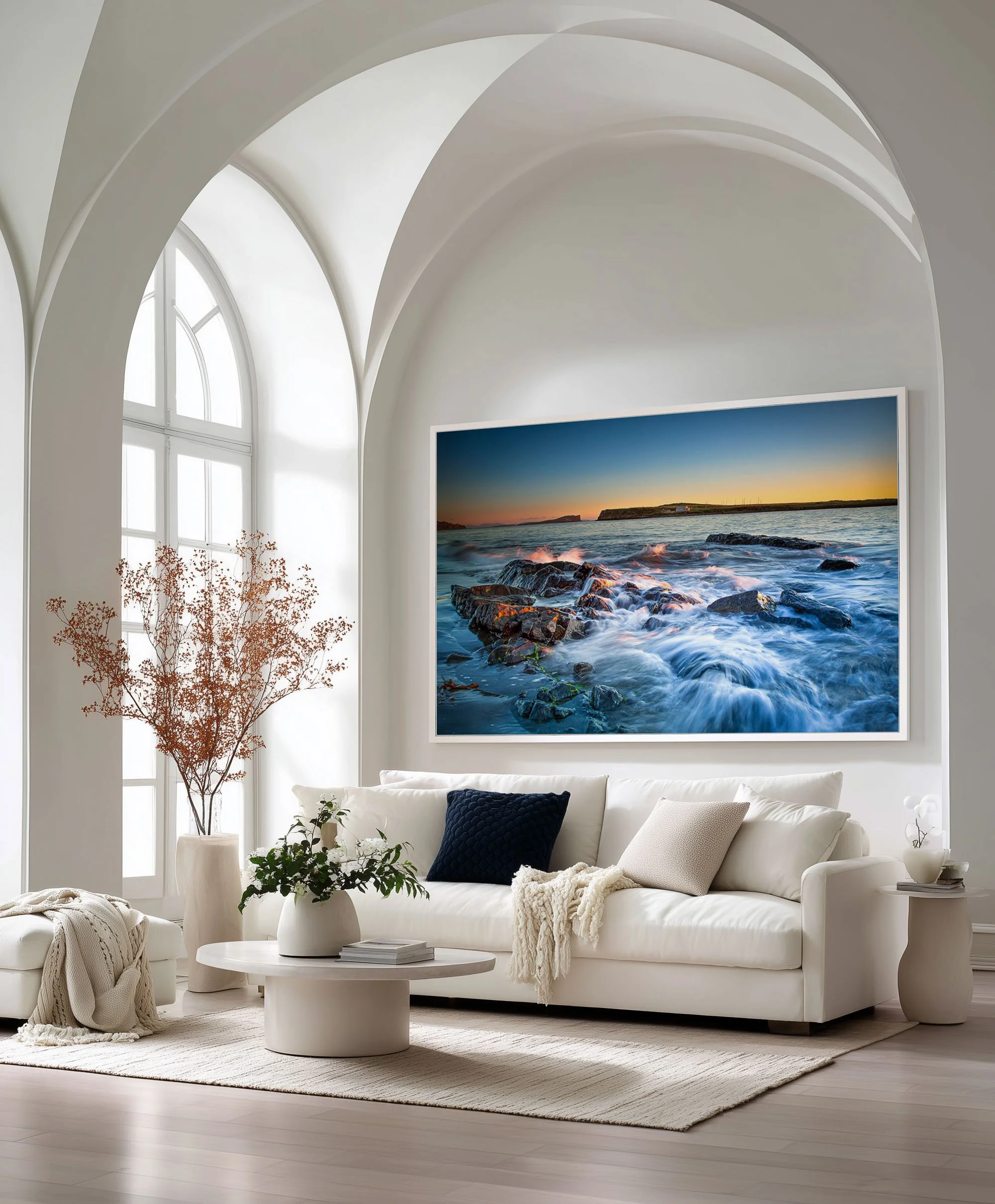 WHite sofa navy pillows.jpg