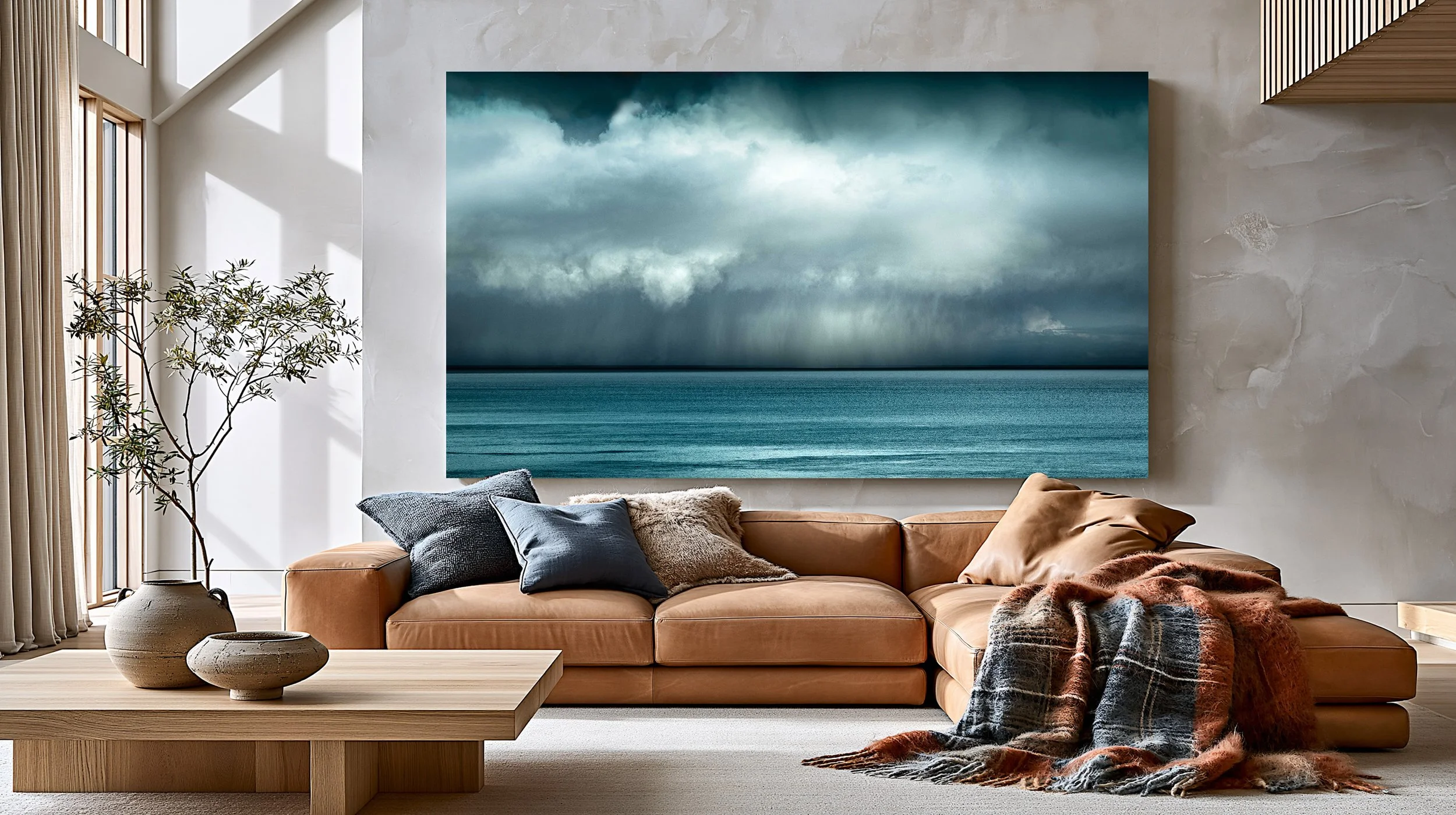 301Tan Sofa Scottish ThemeA Silent Drama .jpg
