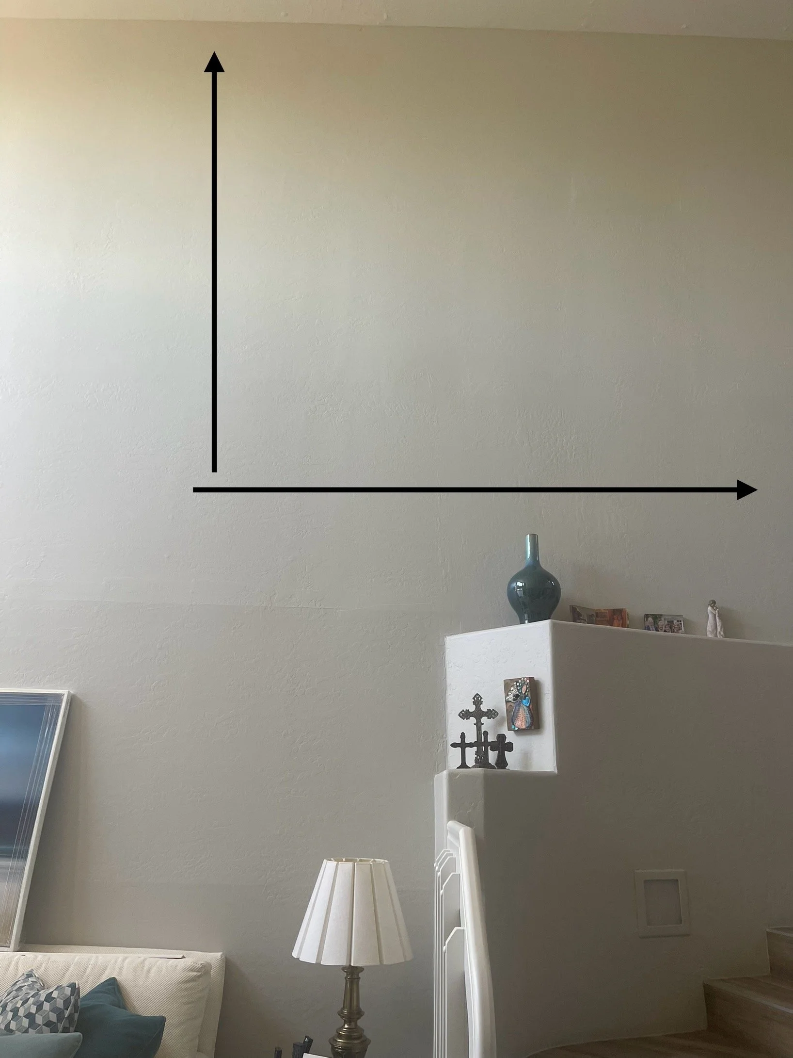 Client provided approximate placement to allow size adjustments
