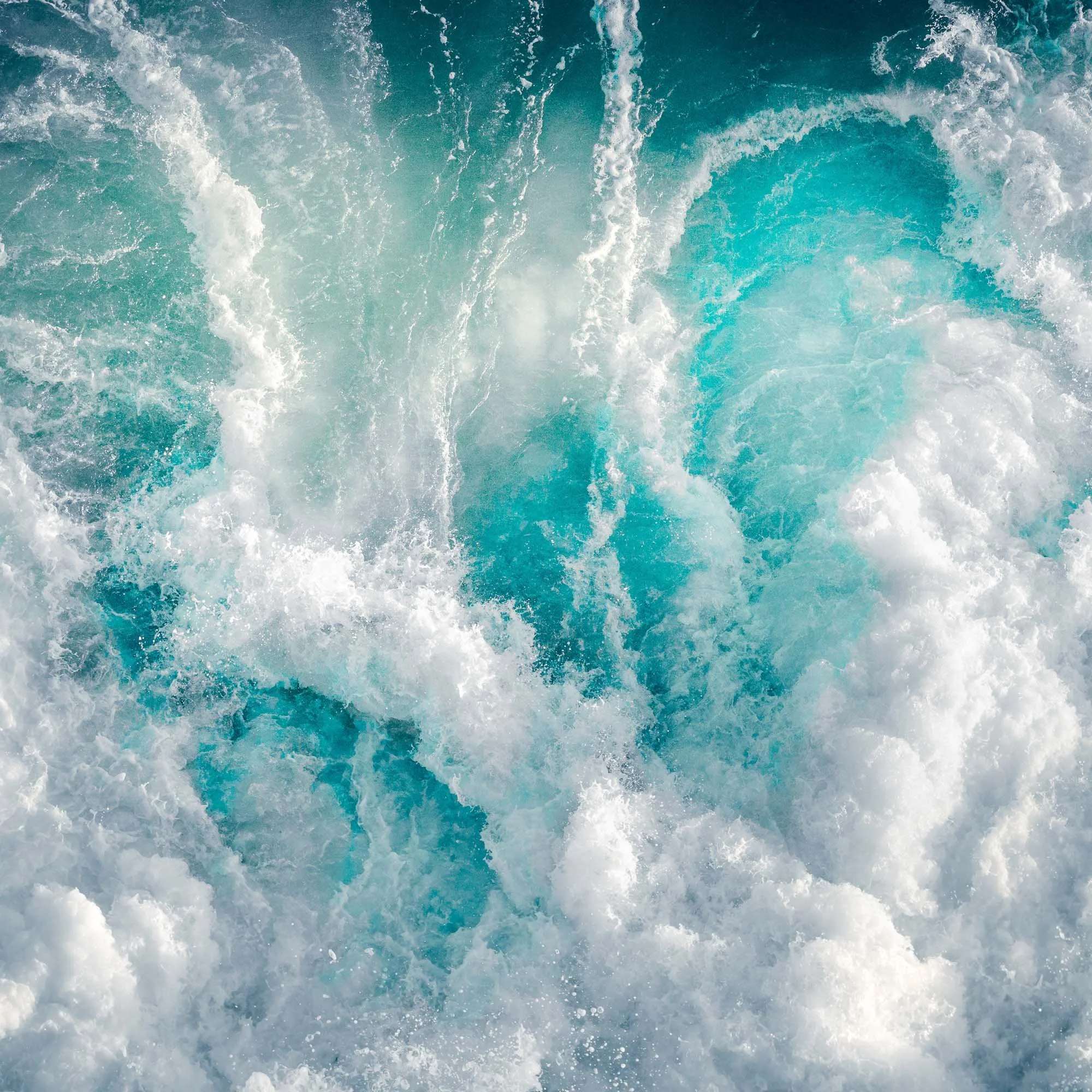 Liquid Light - Cool Teal Water Abstracts