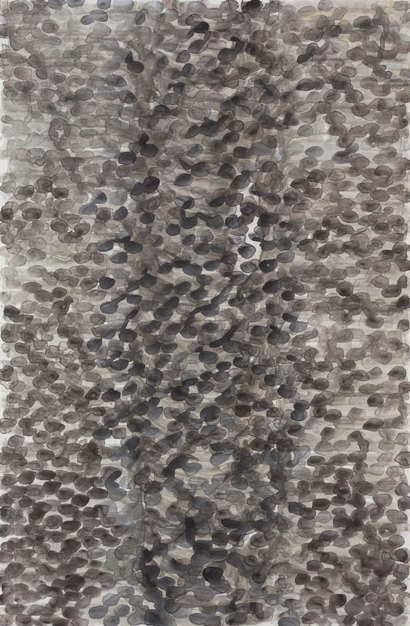 notes for navigation - undercurrent, 2015 / pigment and graphite monoprint on paper / 100cm x 150cm