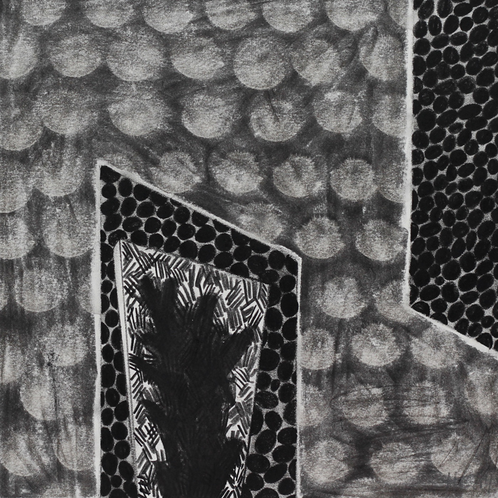 archive of an edge III, 2014 / charcoal on paper / 47cm x 47cm