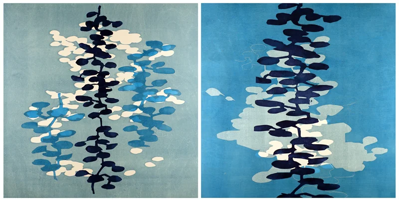 Light, as Shadow 1 & 2 / 2016 / Woodcut / 46cm x 46cm