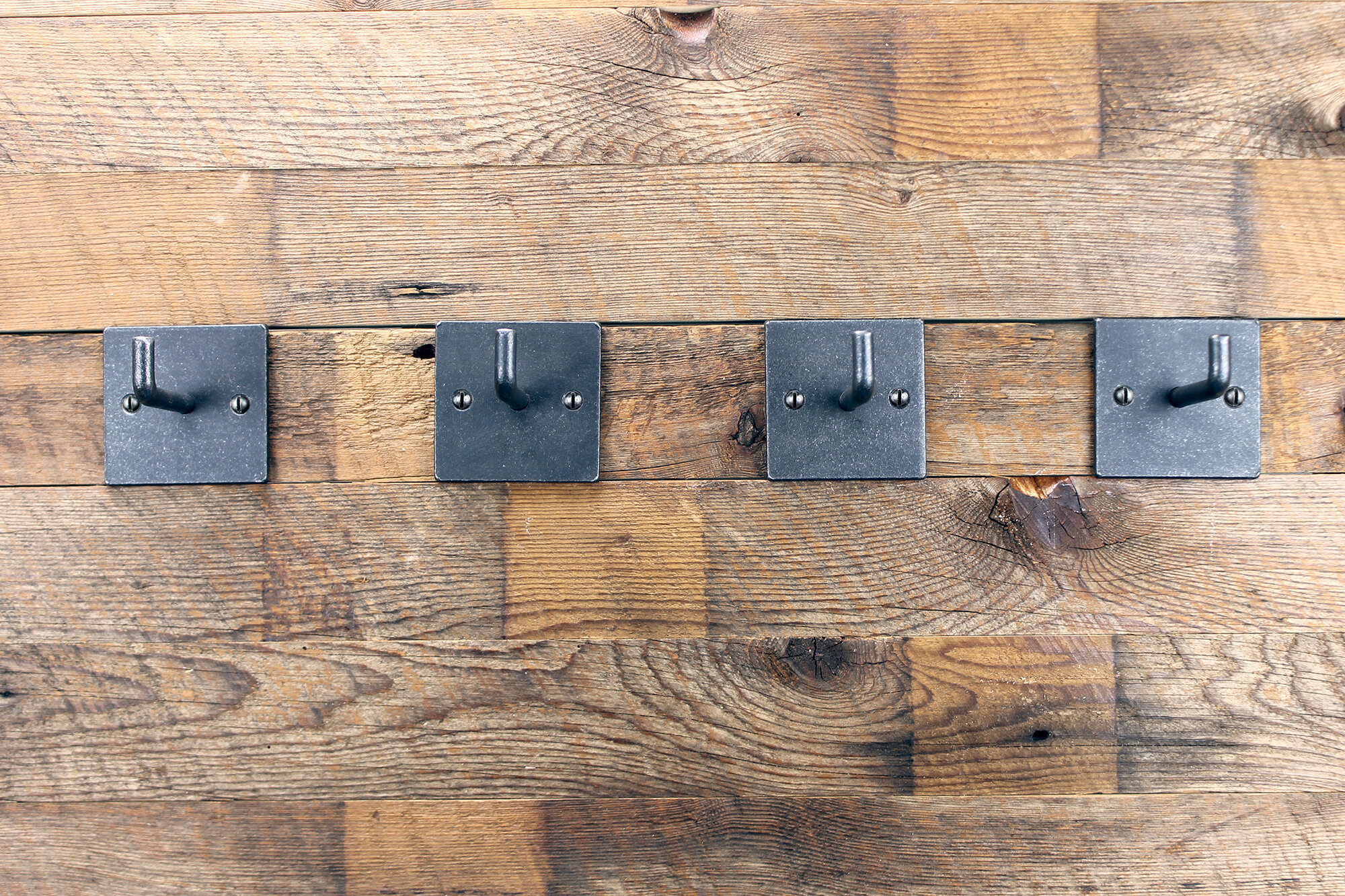 Industrial Hooks, Square Base — Black Dog Ironworks